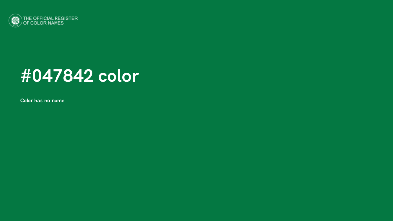 #047842 color image