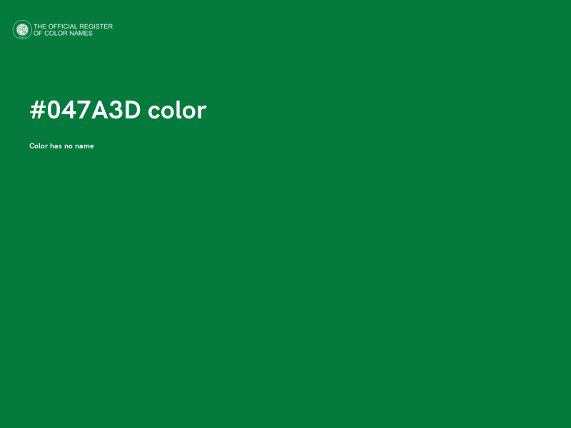 #047A3D color image