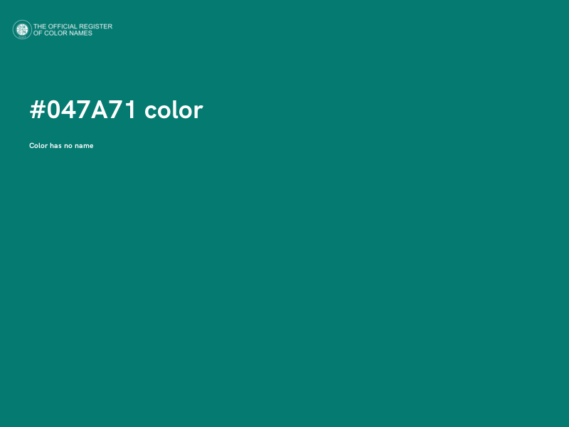 #047A71 color image