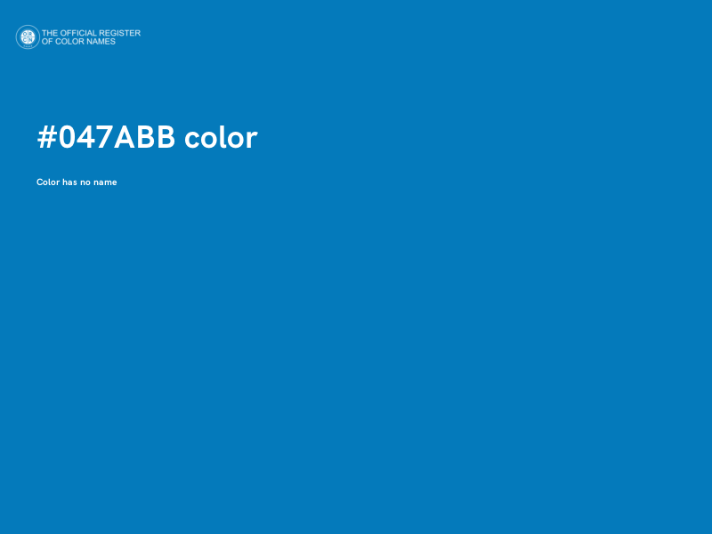 #047ABB color image