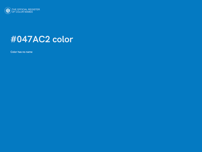 #047AC2 color image
