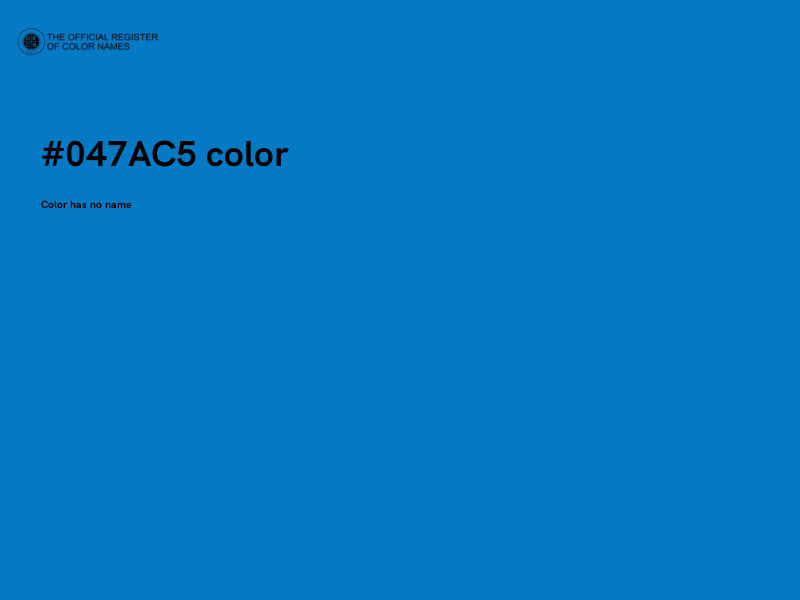 #047AC5 color image