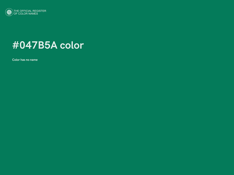 #047B5A color image