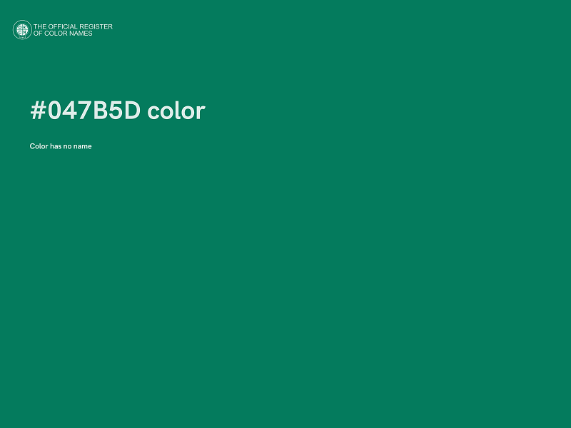 #047B5D color image