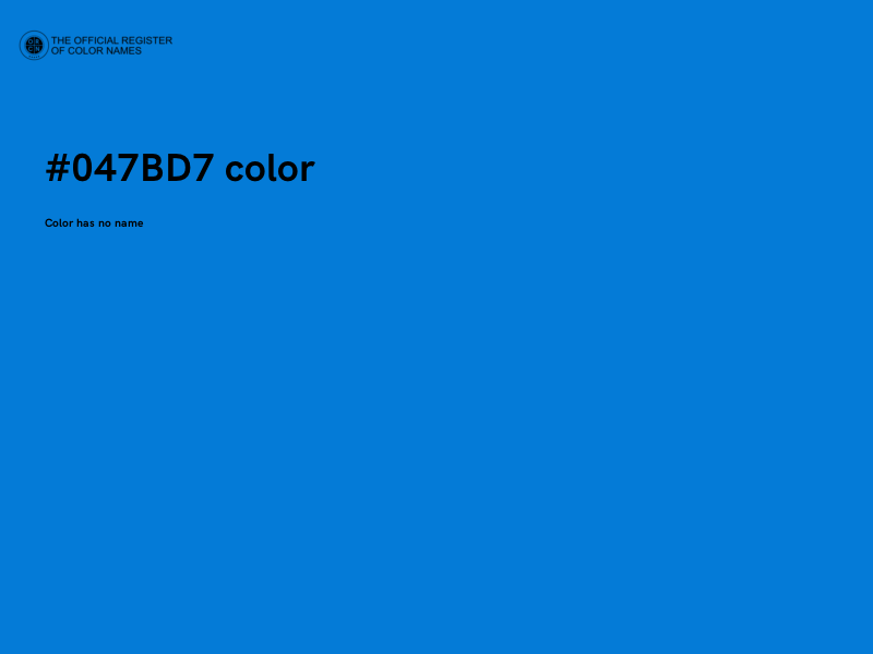 #047BD7 color image