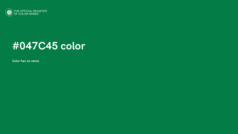 #047C45 color image