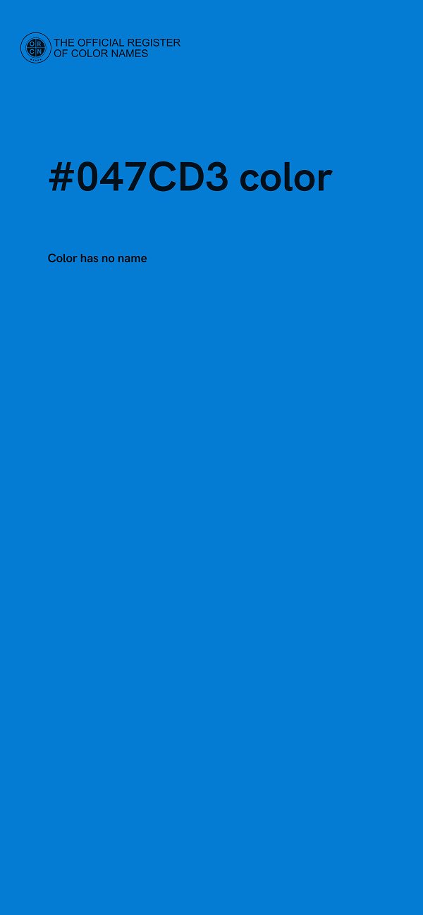 #047CD3 color image