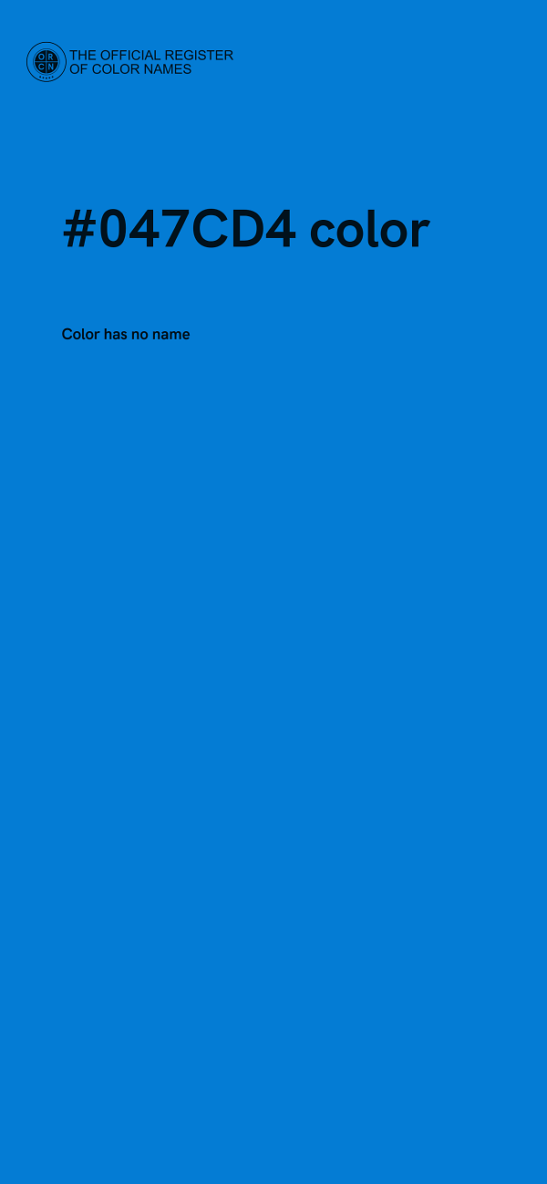 #047CD4 color image
