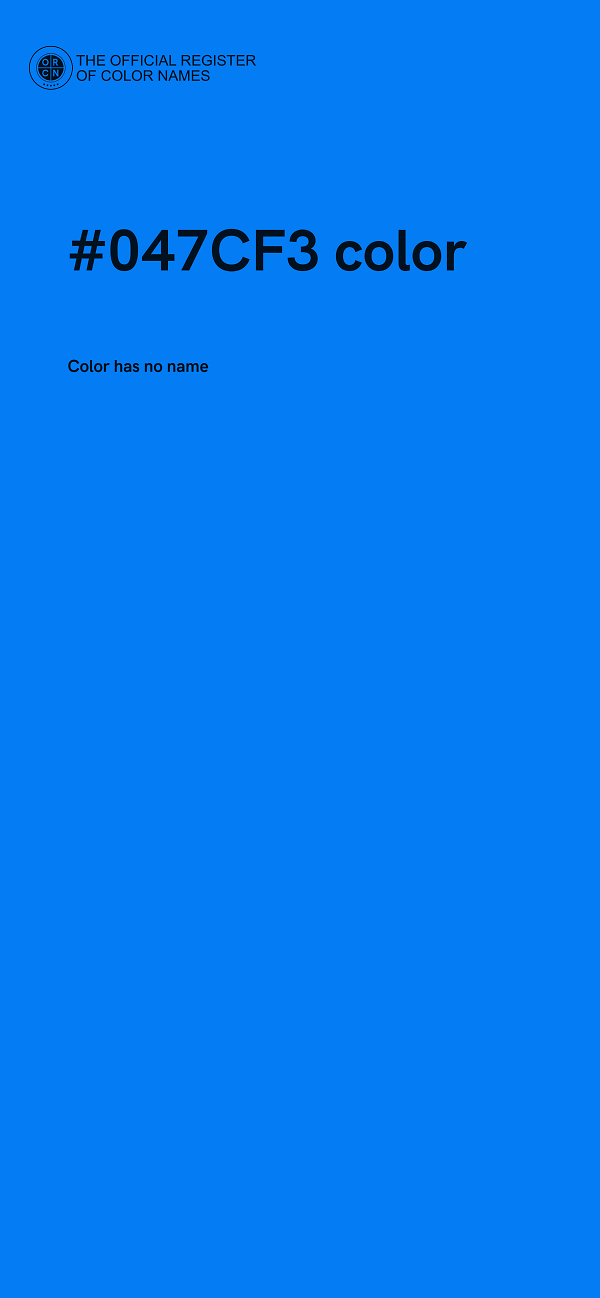 #047CF3 color image