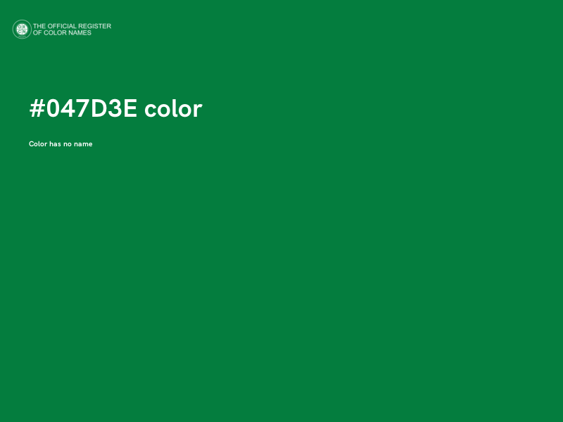 #047D3E color image
