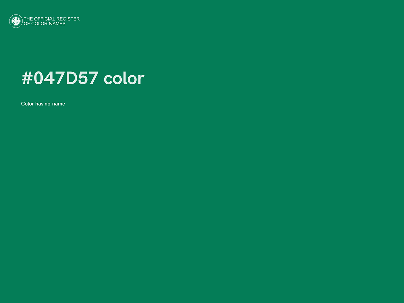 #047D57 color image