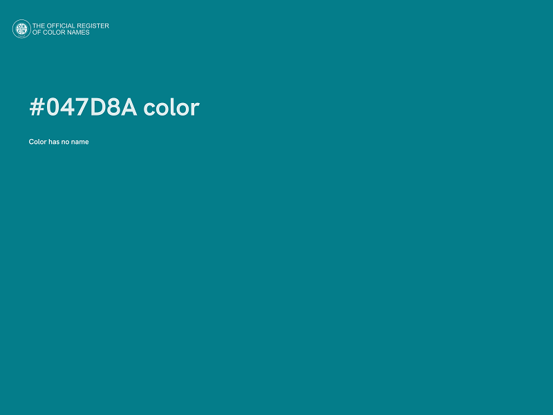 #047D8A color image