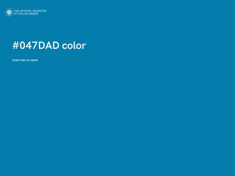 #047DAD color image