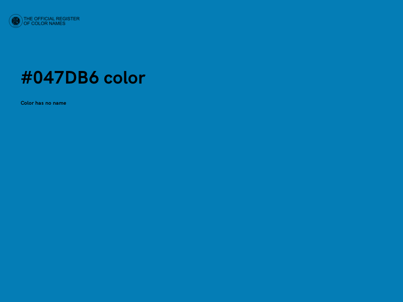 #047DB6 color image
