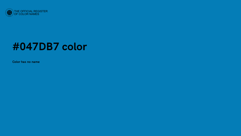 #047DB7 color image