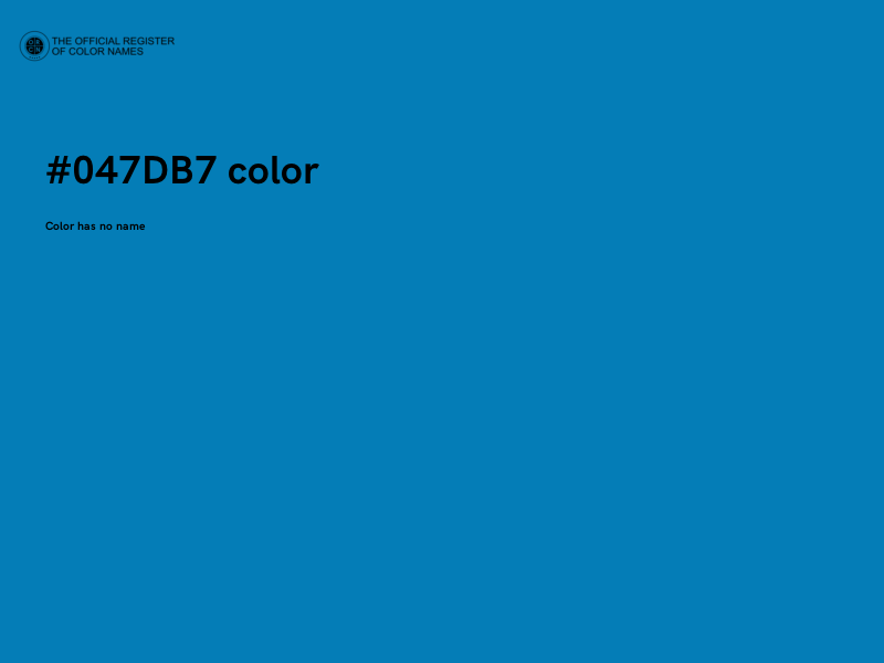 #047DB7 color image
