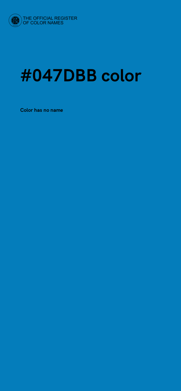 #047DBB color image