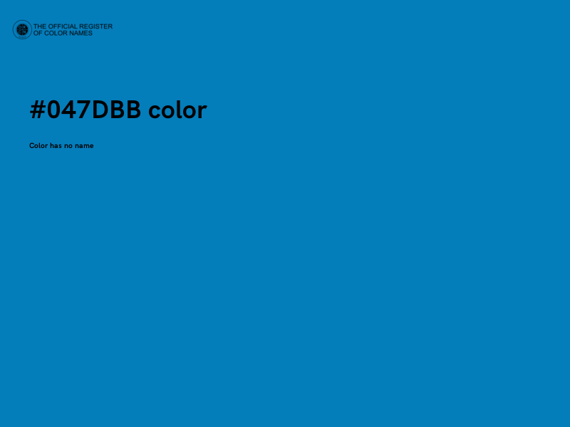 #047DBB color image