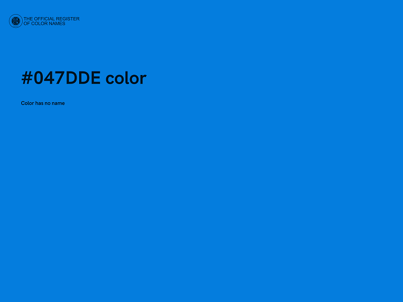 #047DDE color image