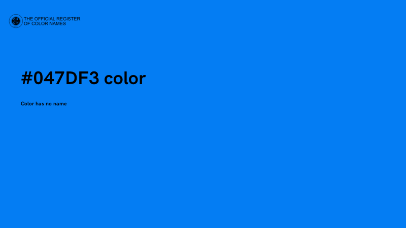 #047DF3 color image