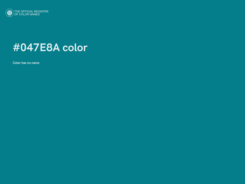 #047E8A color image