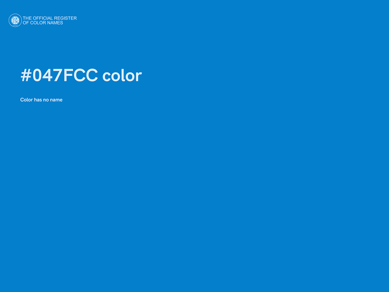 #047FCC color image