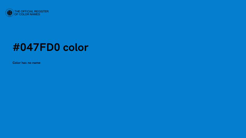 #047FD0 color image