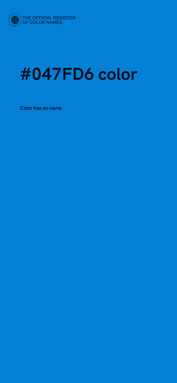 #047FD6 color image