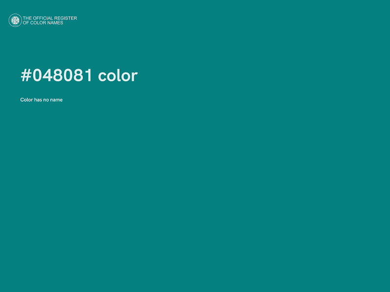 #048081 color image