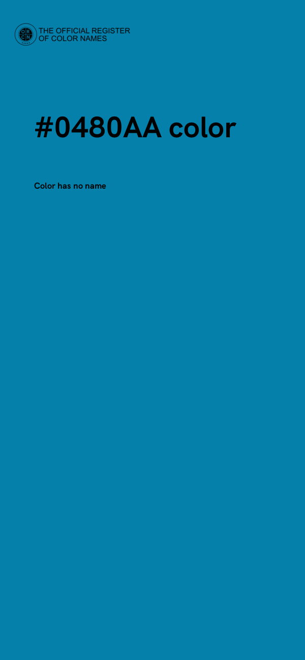 #0480AA color image