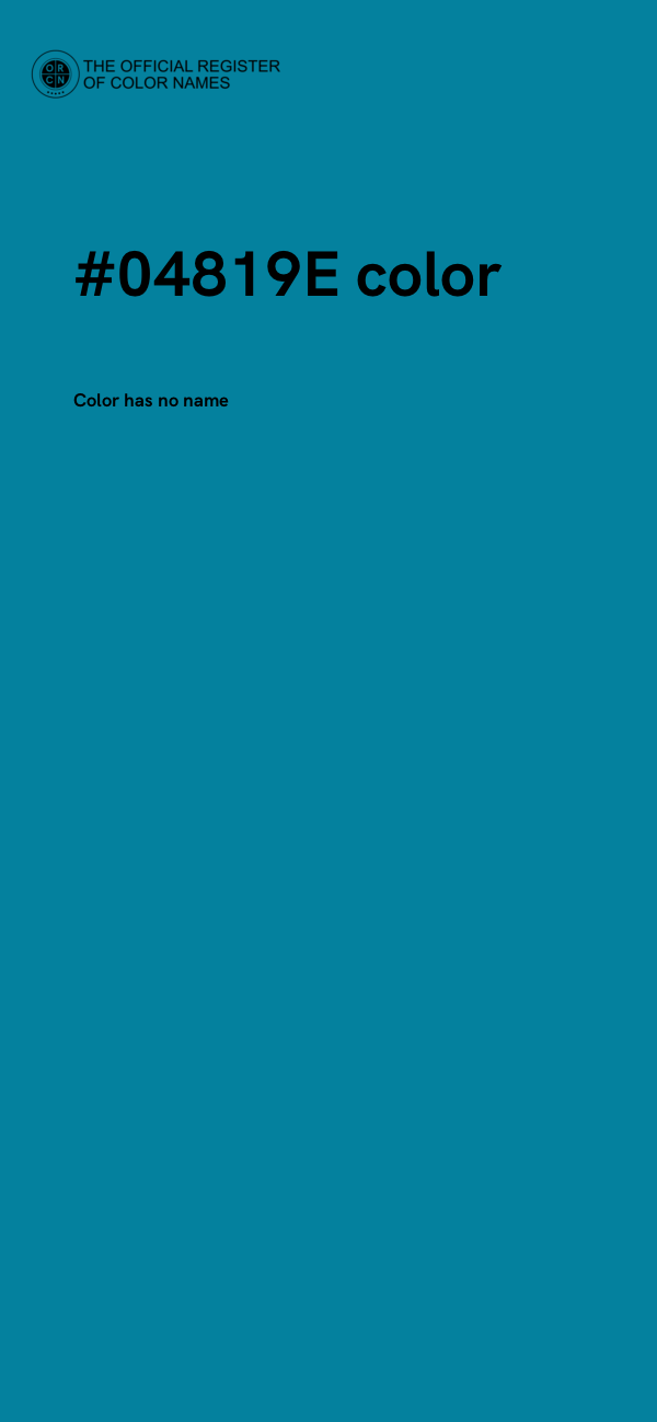 #04819E color image