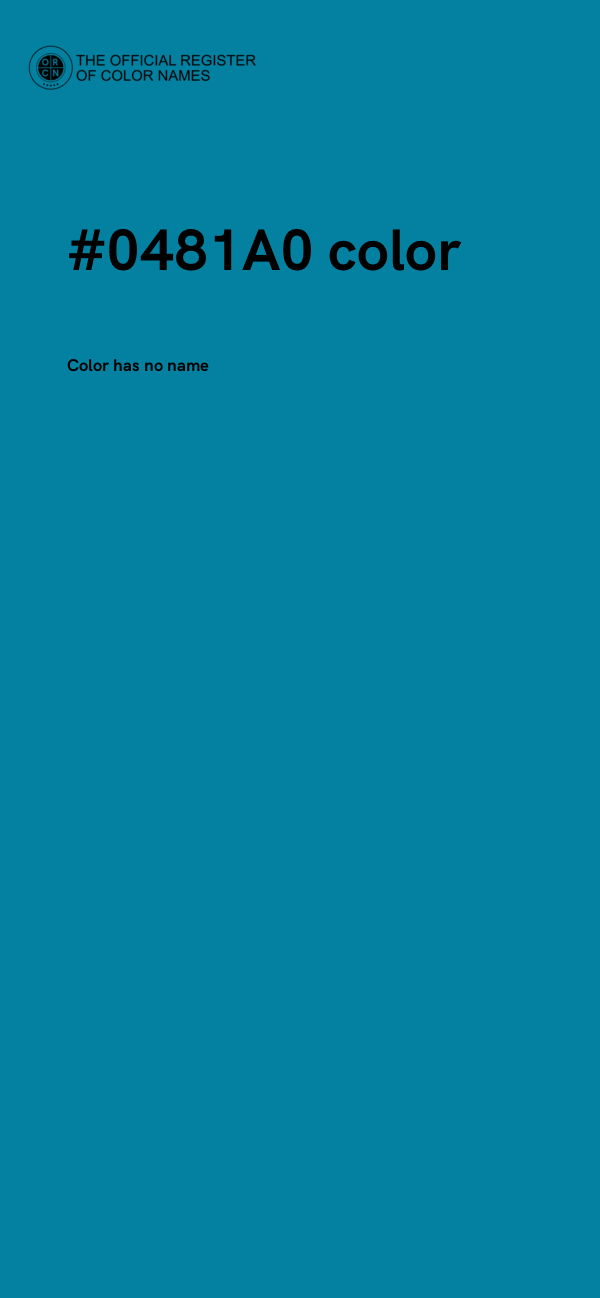 #0481A0 color image