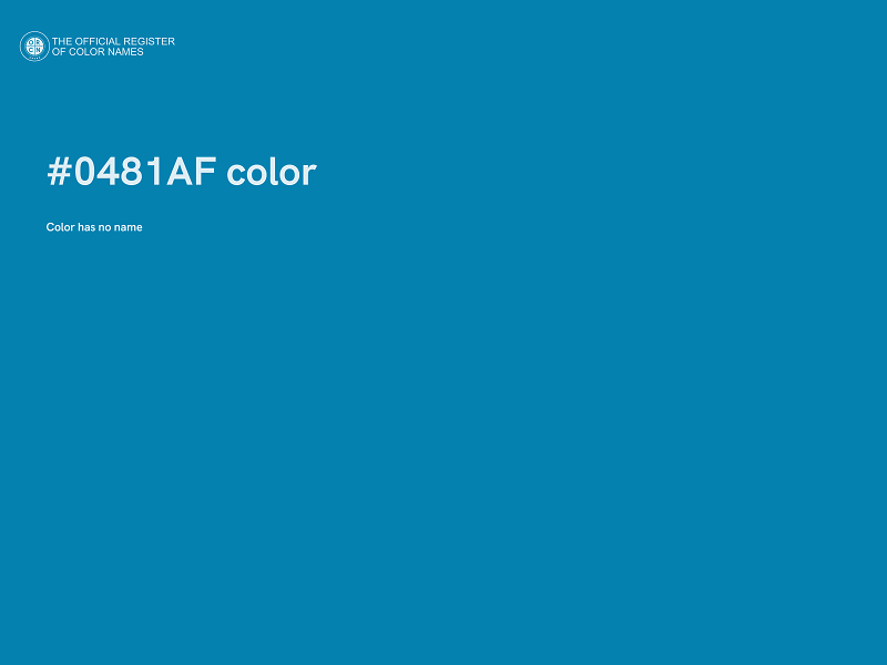 #0481AF color image