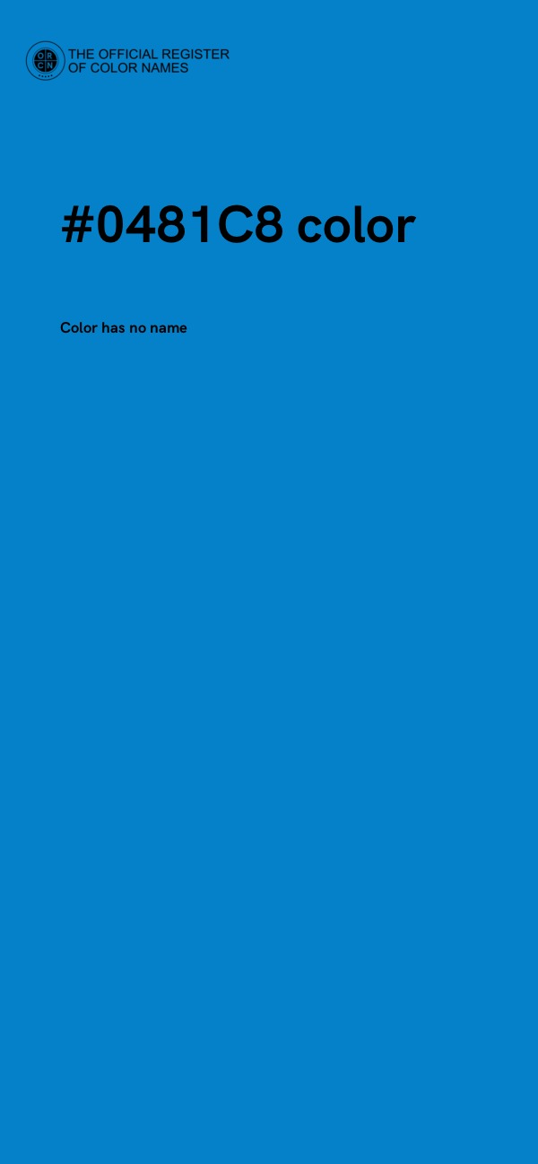 #0481C8 color image
