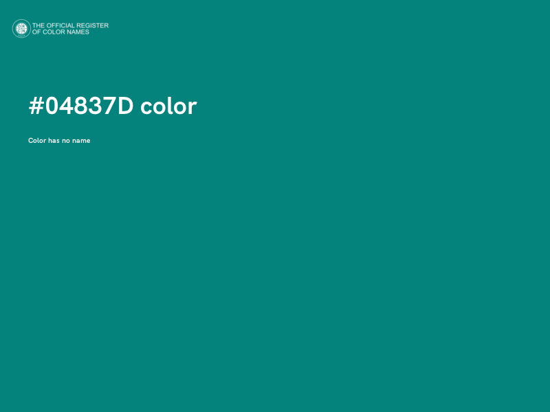 #04837D color image