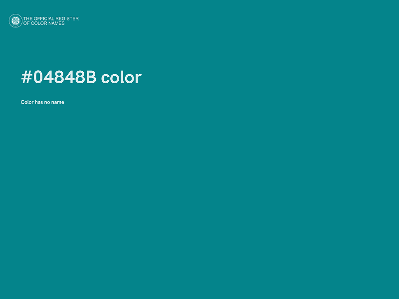 #04848B color image