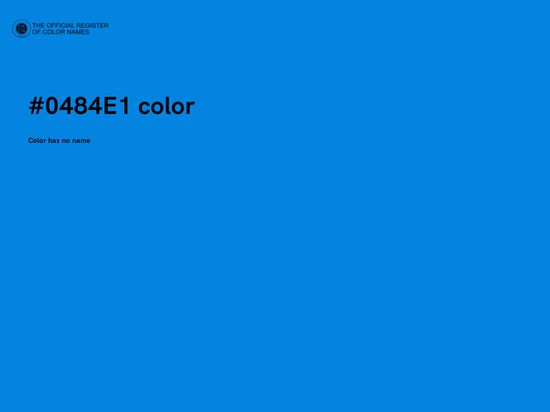 #0484E1 color image