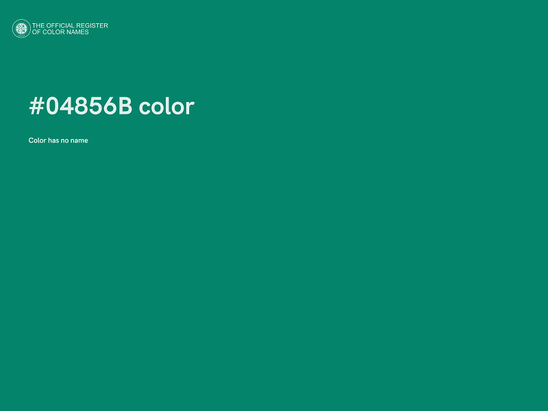 #04856B color image