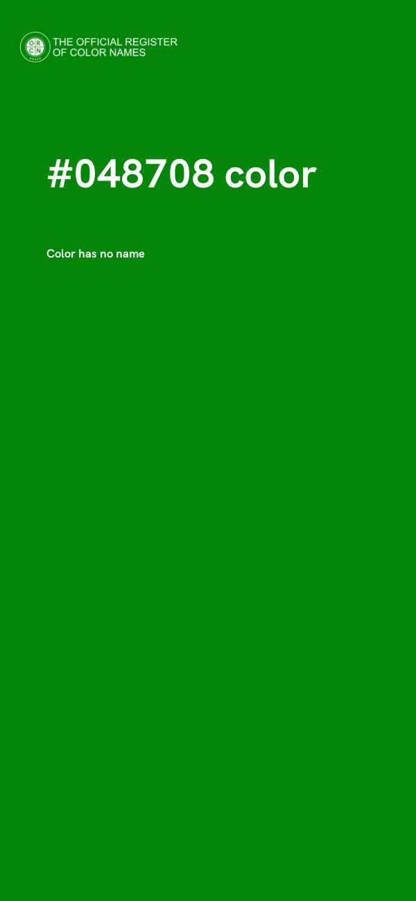#048708 color image