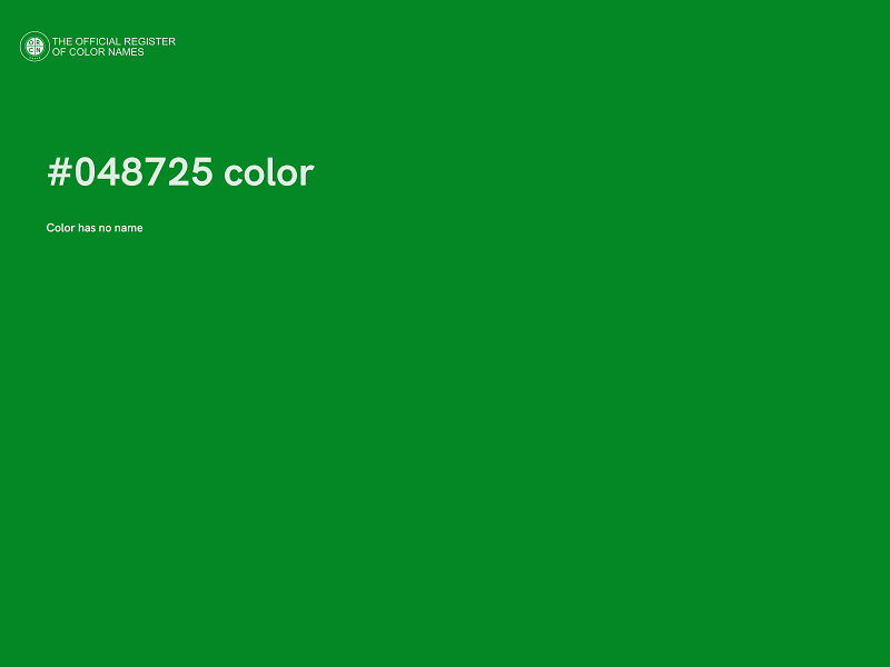 #048725 color image