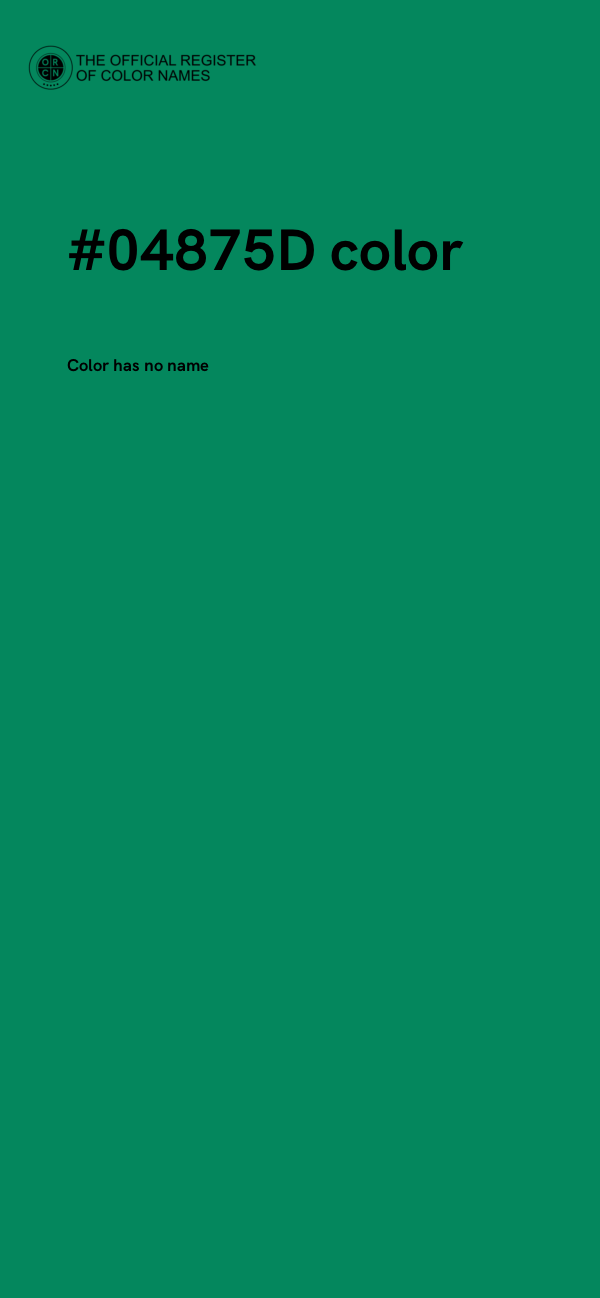 #04875D color image