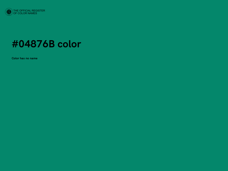 #04876B color image