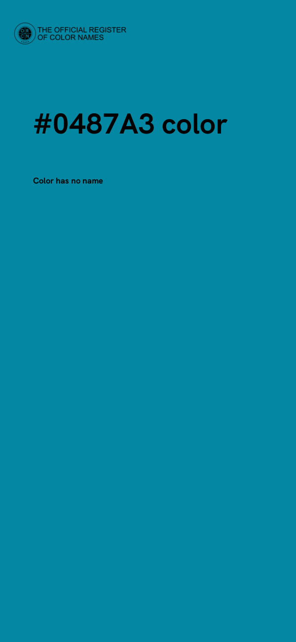 #0487A3 color image