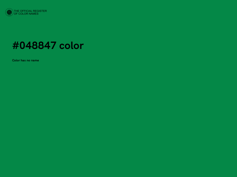 #048847 color image