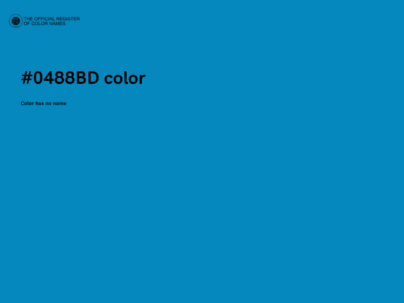 #0488BD color image