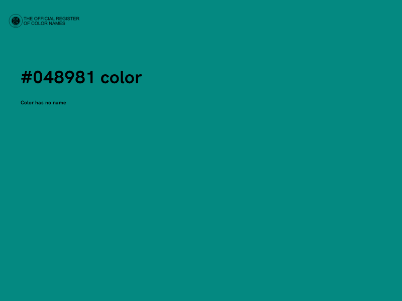 #048981 color image