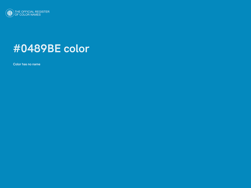 #0489BE color image