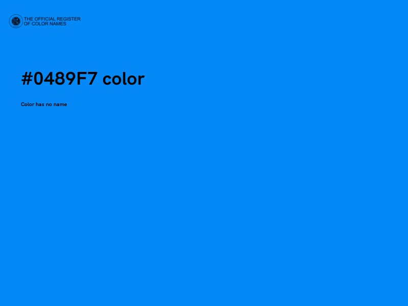 #0489F7 color image