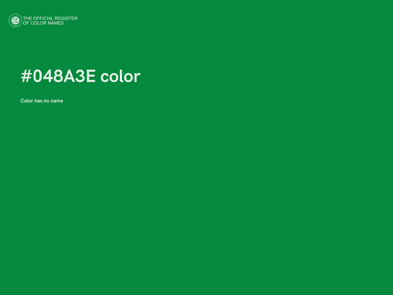 #048A3E color image