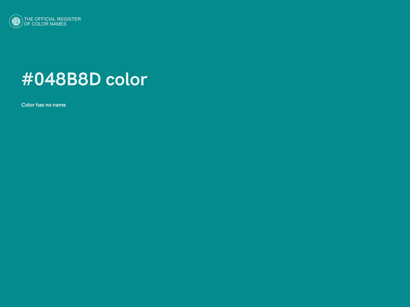 #048B8D color image